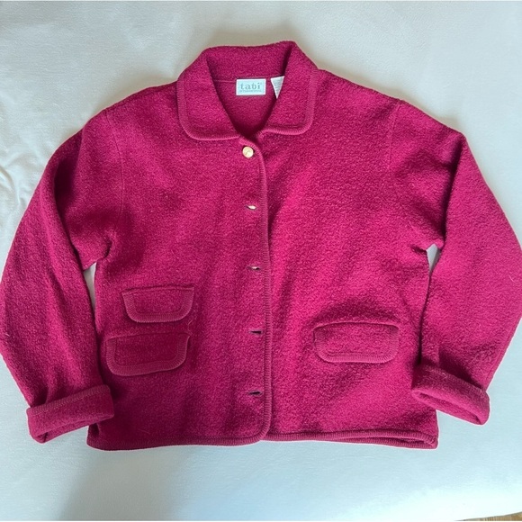 Vintage Tabi  International 100% Wool Sweater Cardigan - Picture 3 of 6